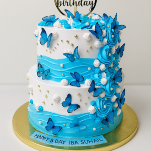 Butterfly theme cake 7