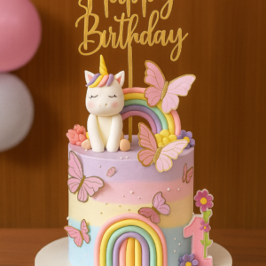 Butterfly theme cake 1